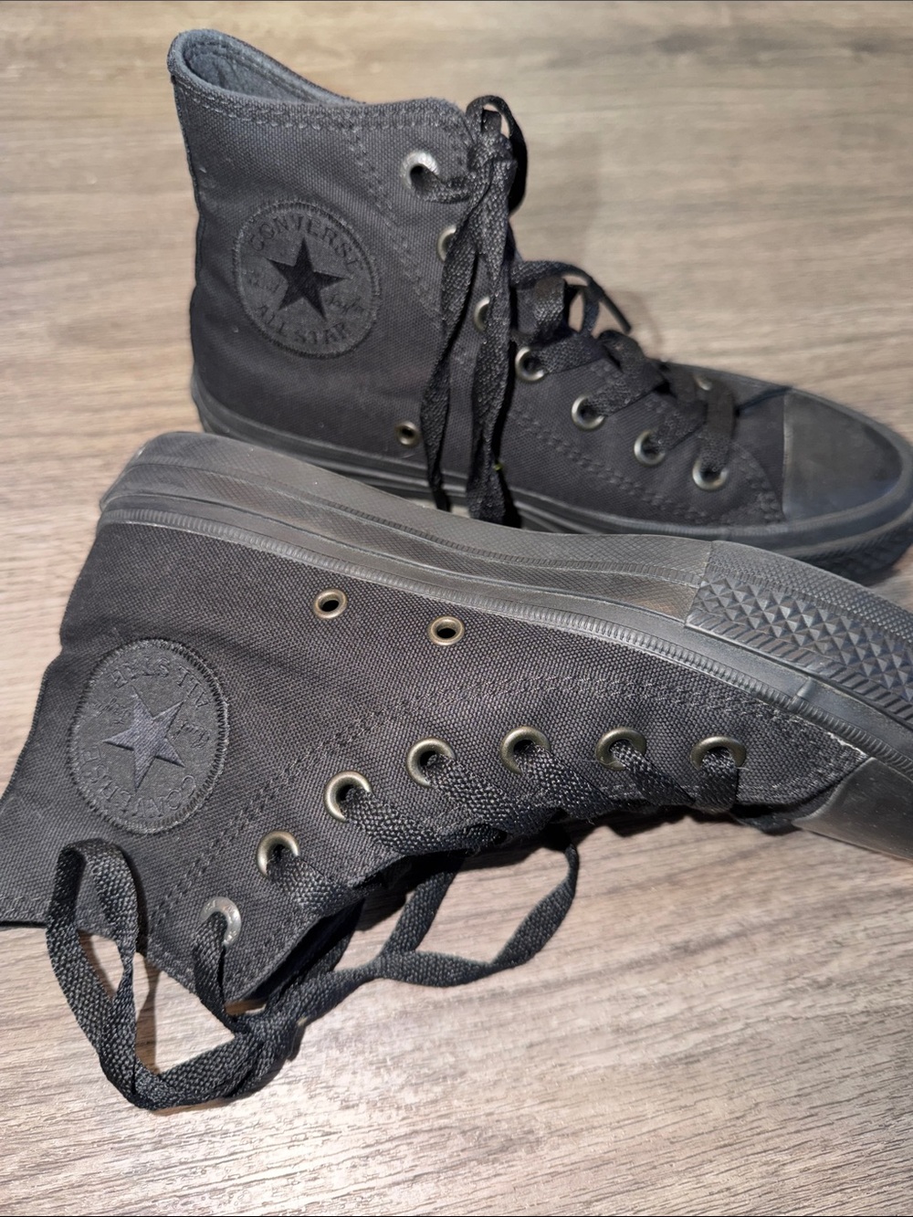 Converse Chuck Taylor All Star High Top Black Monochrome Women’s 6.5